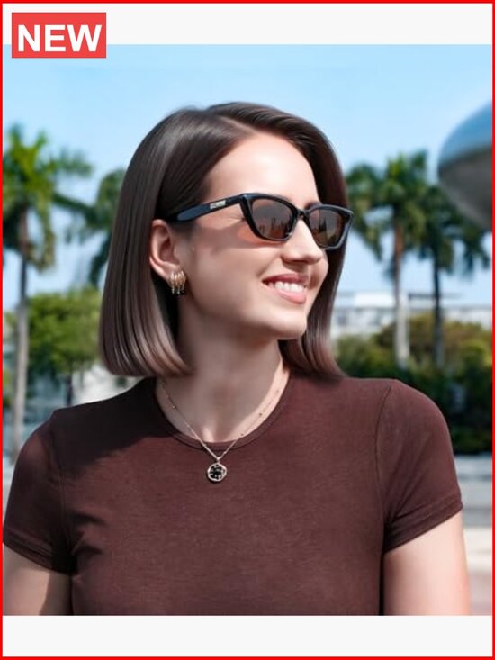 Retro Cat Eye Sunglasses with Polarized UV Protection main image 4